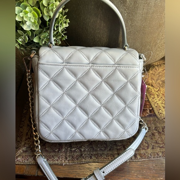 Authentic KATE SPADE Quilted leather turn lock flap satchel/Crossbody - Picture 4 of 13